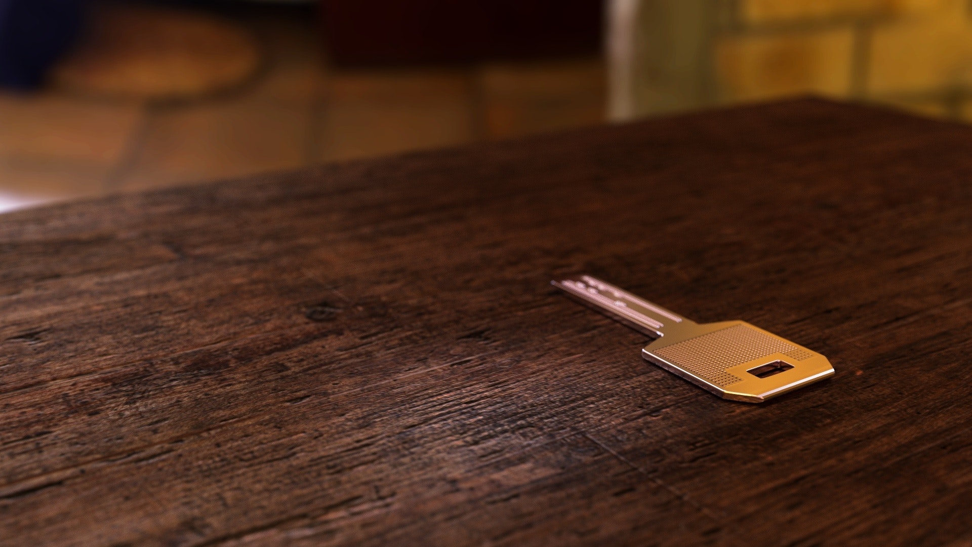 key on a table