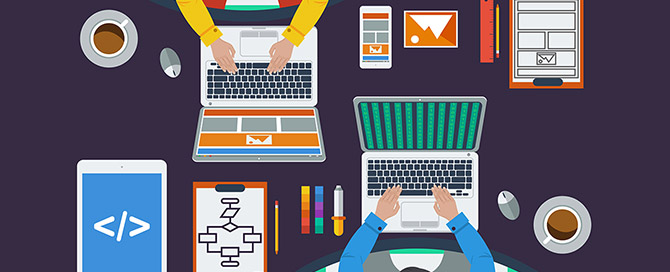 Computer Illustration of 10 devices
